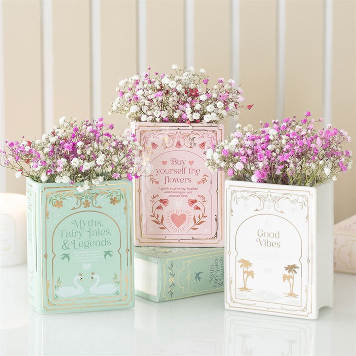 Green Book Shaped Vase