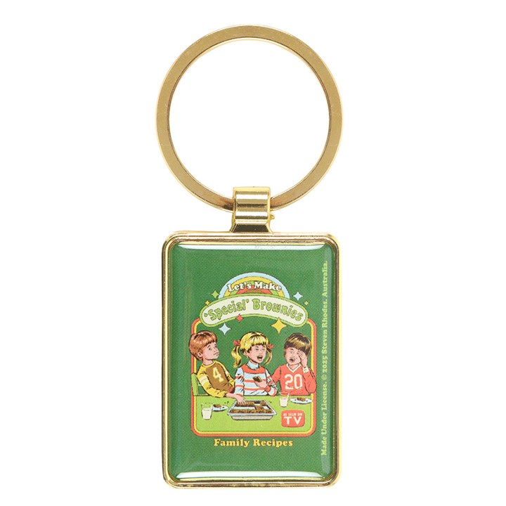 Let's Make Brownies Keyring by Steven Rhodes