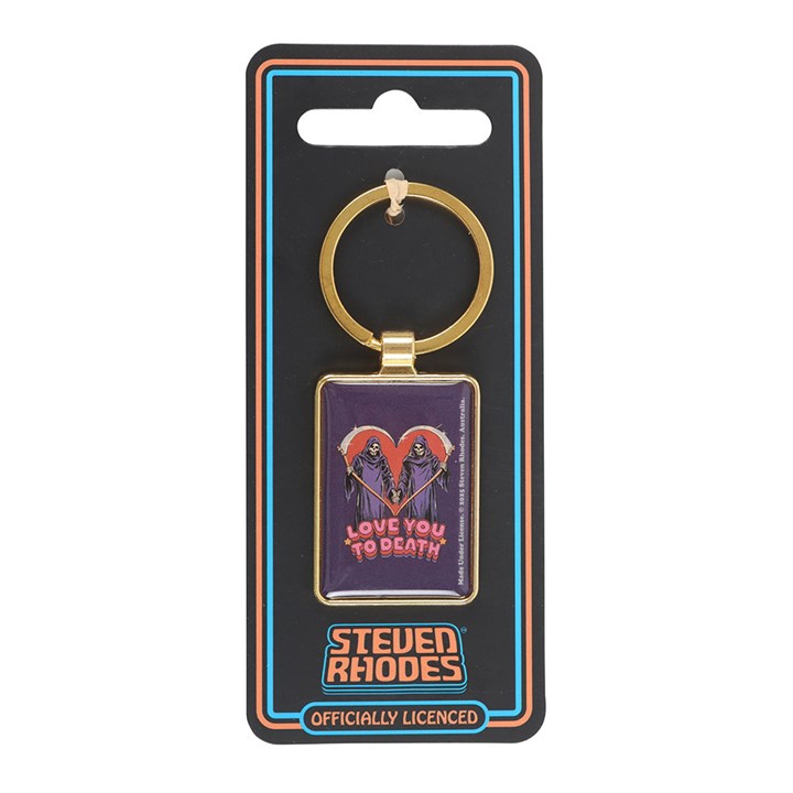 Love You To Death Keyring by Steven Rhodes