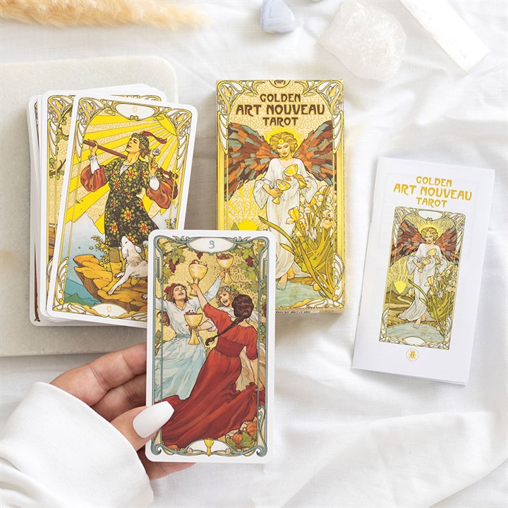 Golden Art Nouveau Tarot Cards