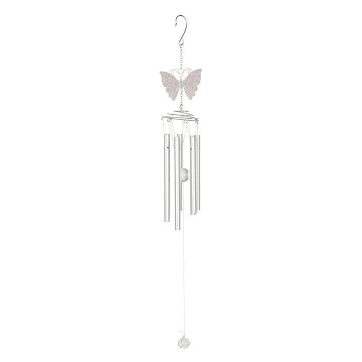 White Butterfly Windchime