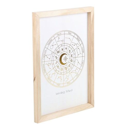 Off White Astrology Wheel Framed Wall Art Print