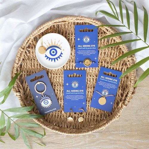 All Seeing Eye Necklace & Dish Gift Set