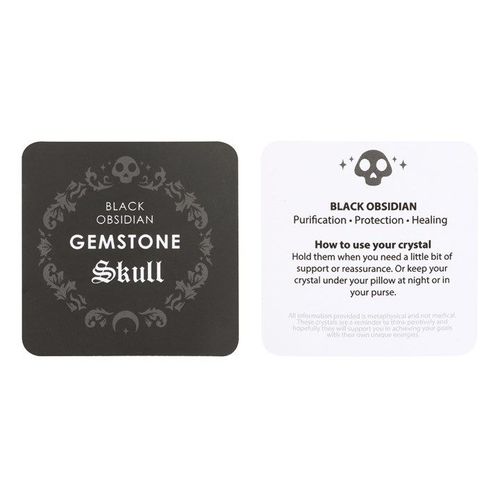 Black Obsidian Crystal Skull