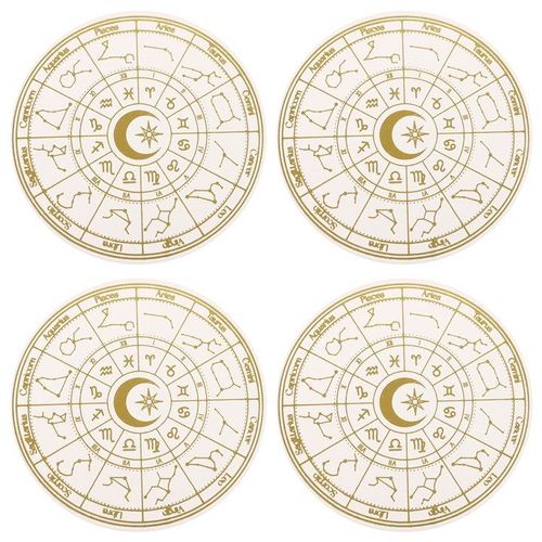 Astrology Wheel Coaster Set