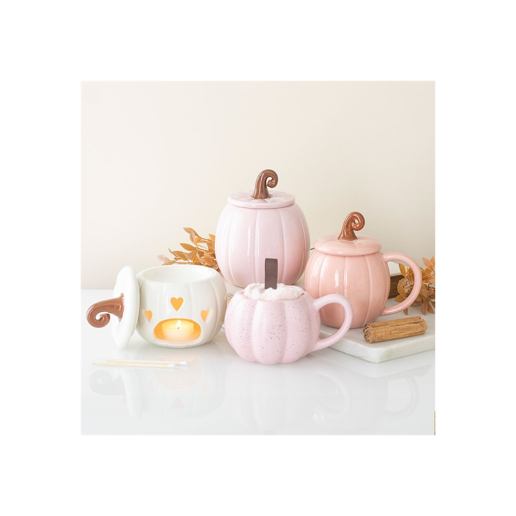 White Curly Pumpkin Oil Burner