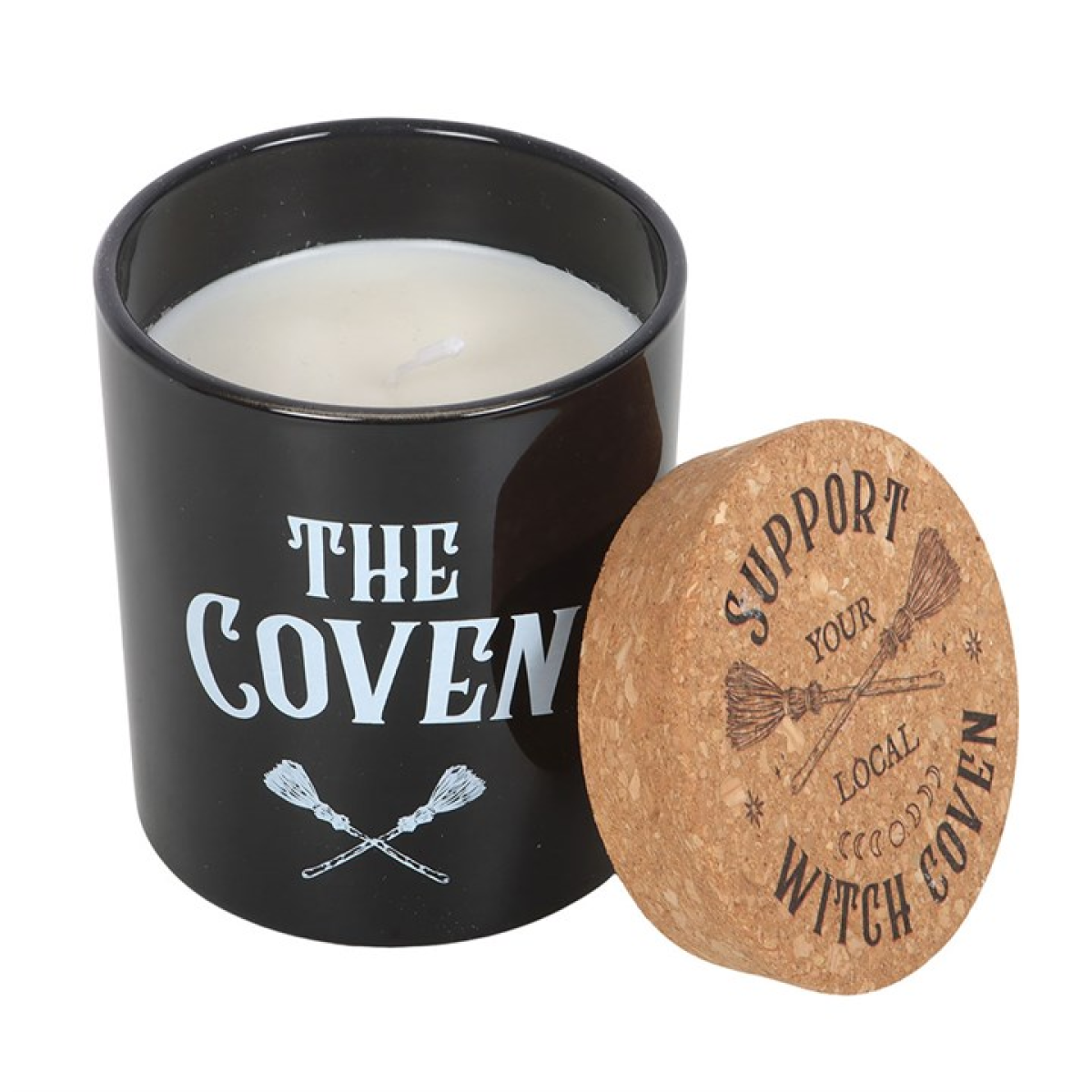 *The Coven Black Fig Scented Glass Candle with Cork Lid (12/24)