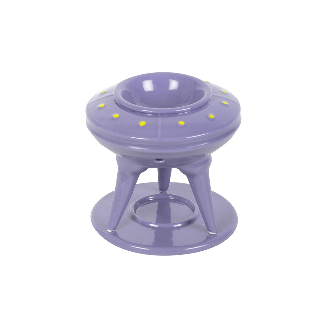 UFO Wax Burner with Lime Alien Wax Melt