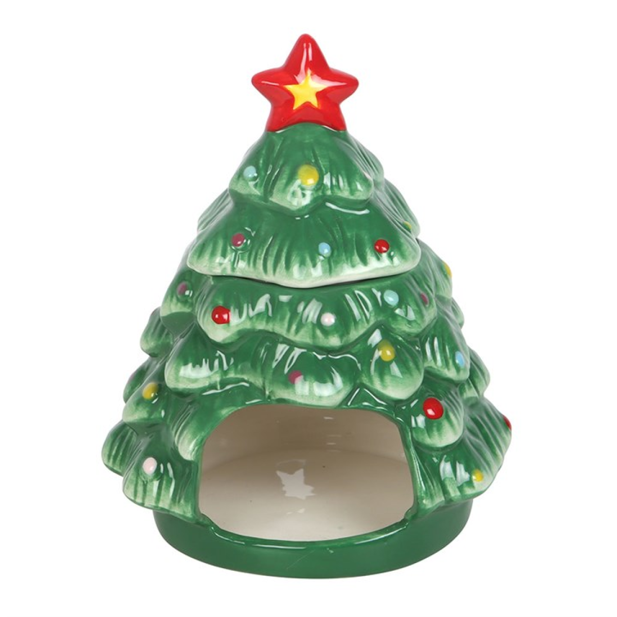 Nostalgic Christmas Tree Shaped Ceramic Oil Burner