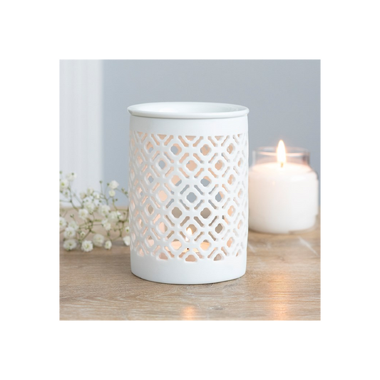 Matte Lattice Cut Oil Burner