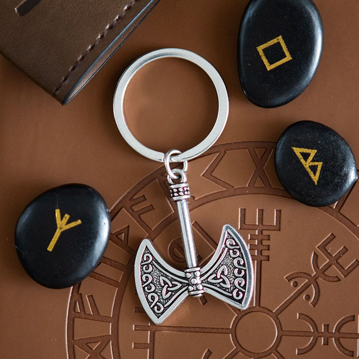 Strength and Power Axe of Valor Keyring