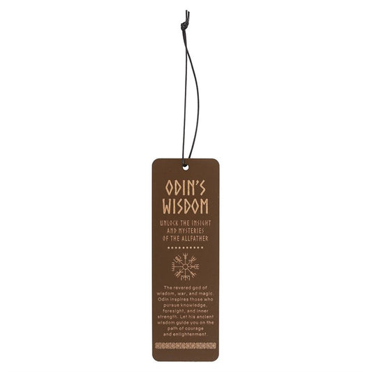 Odin's Wisdom Wooden Bookmark