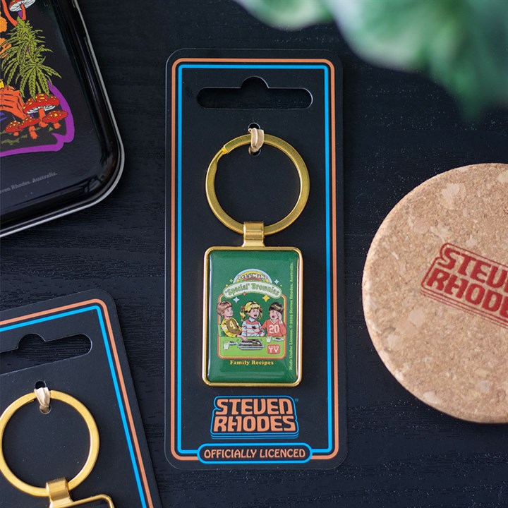 Let's Make Brownies Keyring by Steven Rhodes