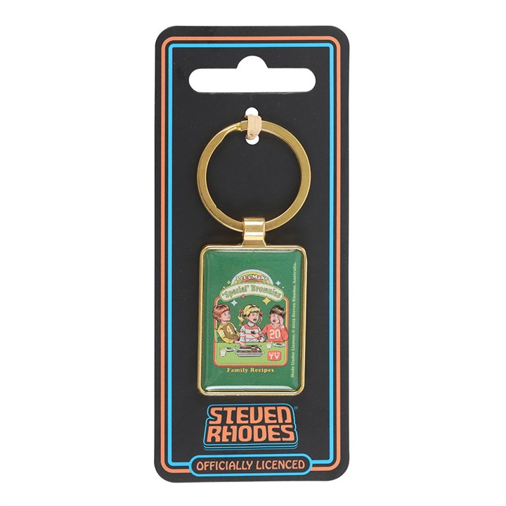 Let's Make Brownies Keyring by Steven Rhodes