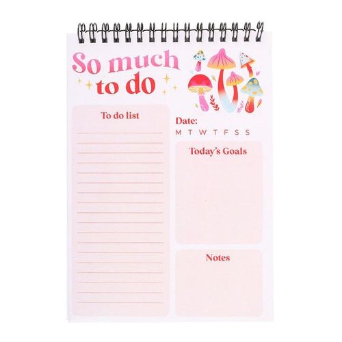So Much To Do Mushroom List Pad