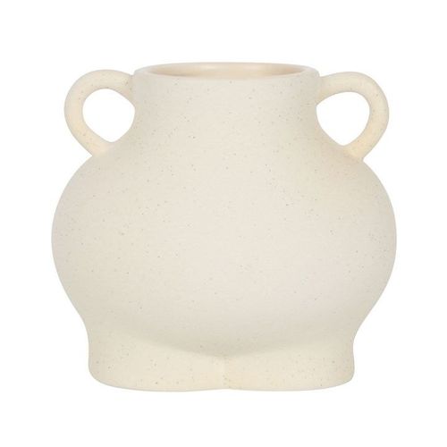 Cream Speckle Bum Plant Pot