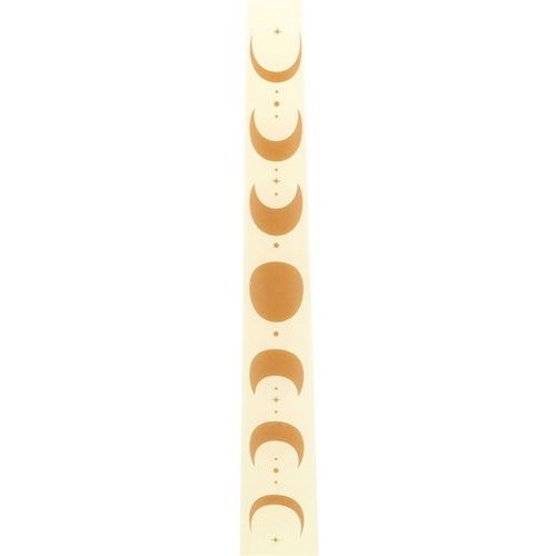 Set of 3 Off White Moon Phases Taper Dinner Candles