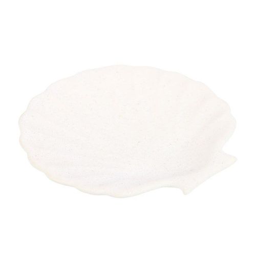 Off White Scallop Shell Incense Stick Holder